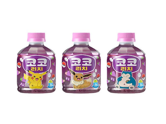 Korea 🇰🇷 - Chilsung Pokémon Coco Rich Grape.