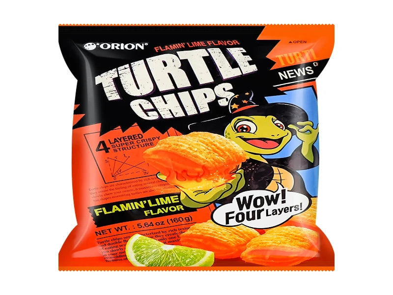 Korea 🇰🇷 - Turtle Chips Flamin' Lime