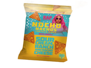 USA 🇺🇸 - Rap Snacks Nicki Minaj Nocho Nachos Sour Cream, Ranch and Nacho Cheese
