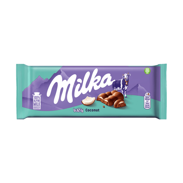 Germany 🇩🇪 - Milka Bubbly Coconut - InOutSnackz
