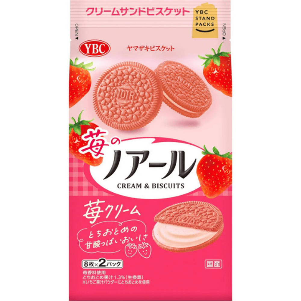 Japan 🇯🇵 - YBC Noir Strawberry Biscuit - InOutSnackz