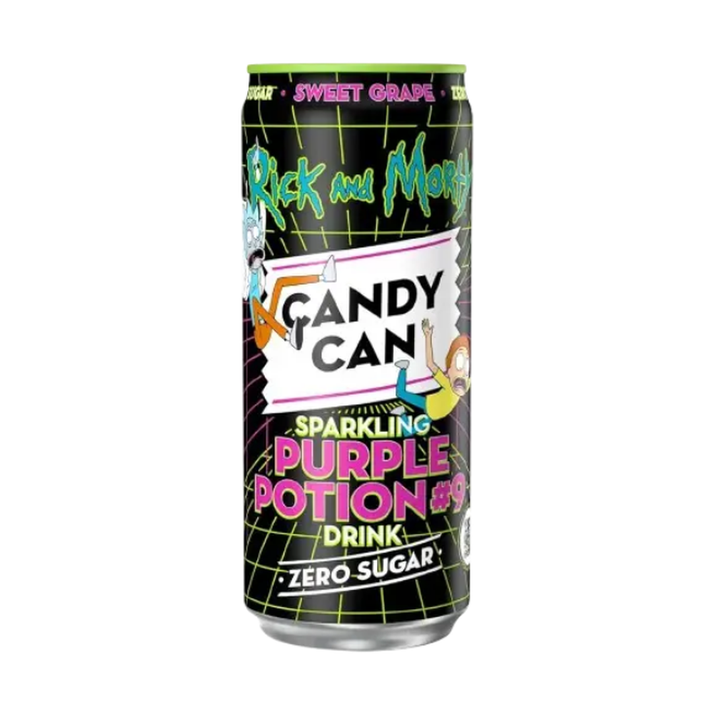 Netherlands 🇳🇱 - Candy Can Rick and Morty Purple Mix 9 Sweet Grape - InOutSnackz