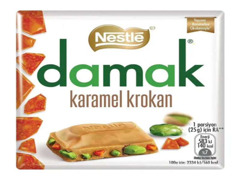 Turkey 🇹🇷 - Nestle Damak Caramel Croquant with Pistachio