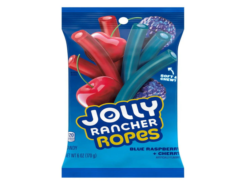 USA 🇺🇸 - Jolly Rancher Ropes Blue Raspberry + Cherry