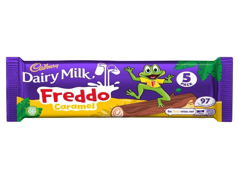 UK 🇬🇧 - Cadbury Dairy Milk Freddo Caramel Bar Chocolate Bar 5 Pack