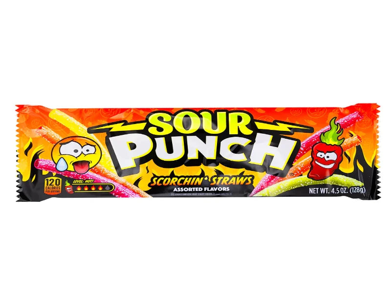 USA 🇺🇸 - Sour Punch Scorchin' Straws