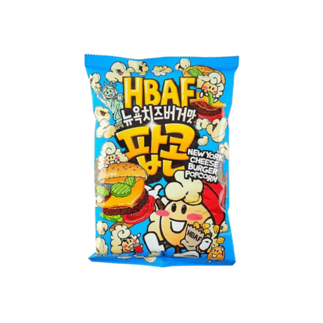 South Korea 🇰🇷 - HBAF New York Cheese Burger Popcorn - InOutSnackz