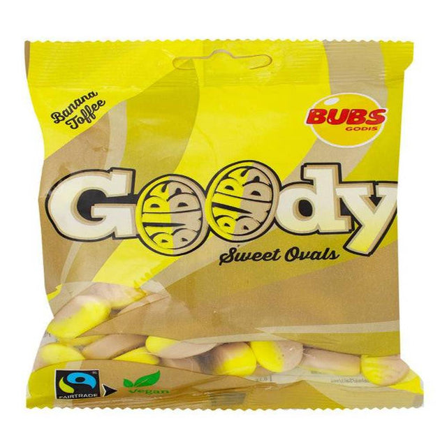 Sweden 🇸🇪 - Bubs Goody Banana Toffee Ovals - InOutSnackz