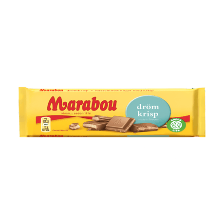 Sweden 🇸🇪 - Marabou Dream Crisp Hazelnut Nougat - InOutSnackz