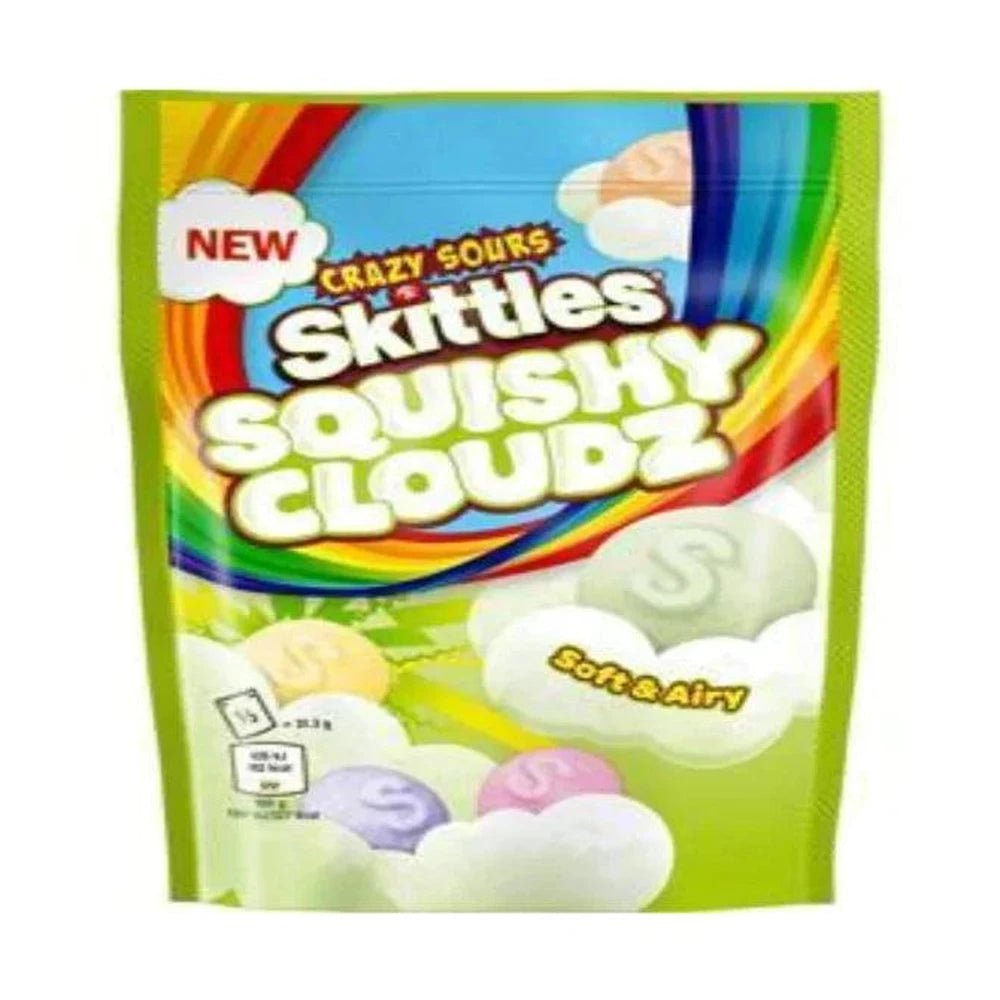 UK 🇬🇧 - Skittles Crazy Sours Squishy Cloudz - InOutSnackz