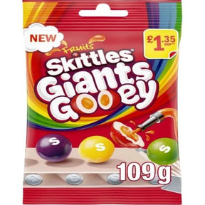 UK 🇬🇧 - Skittles Fruits Giants Gooey - InOutSnackz