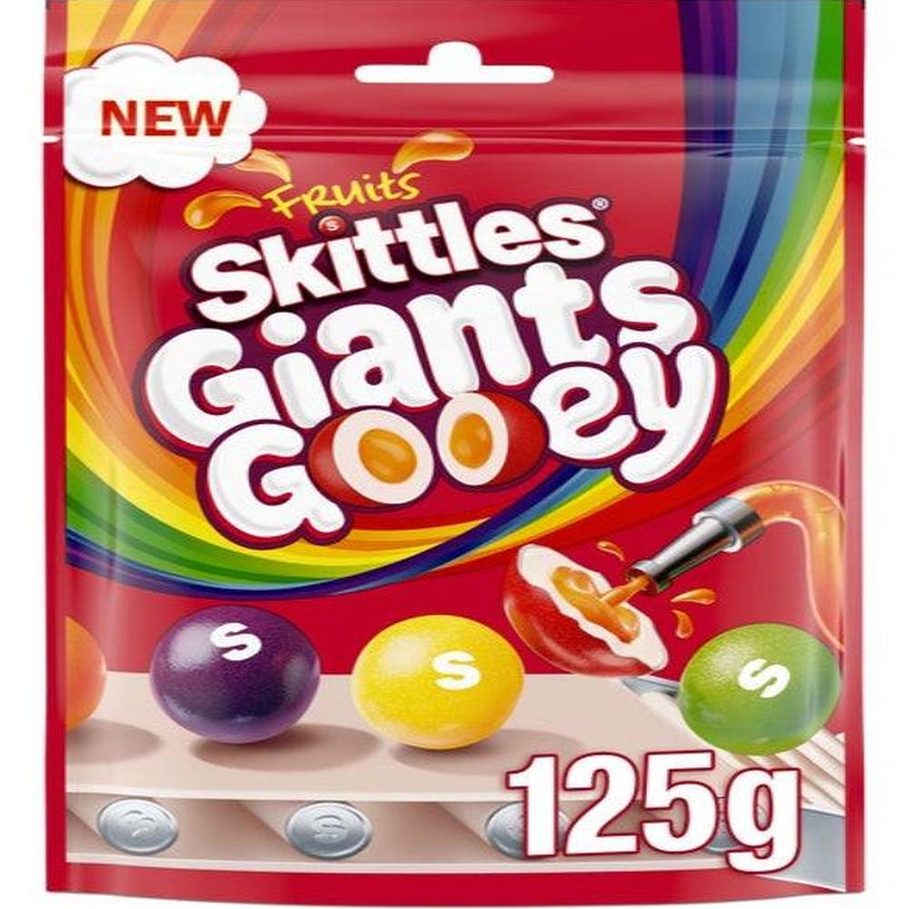UK 🇬🇧 - Skittles Fruits Giants Gooey - InOutSnackz