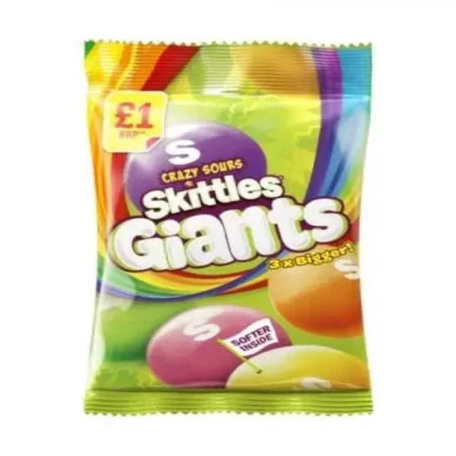 UK 🇬🇧 - Skittles Sour Giants - InOutSnackz