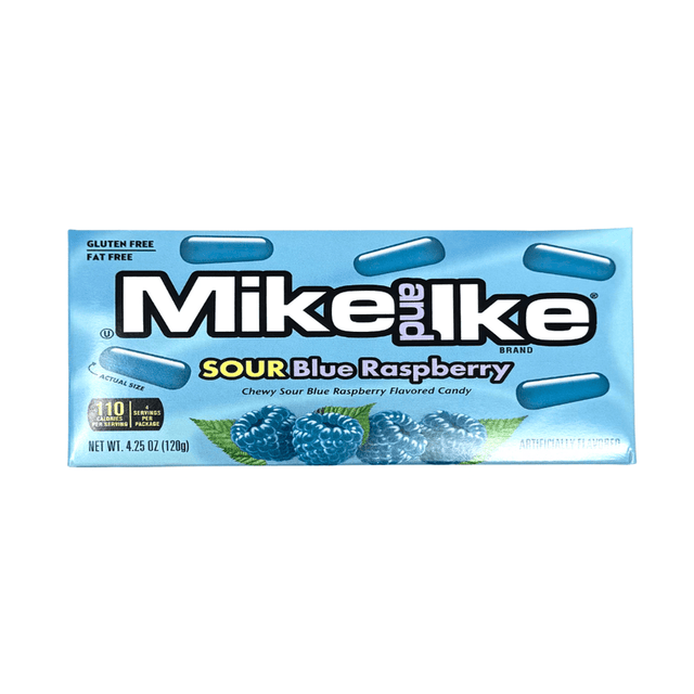 USA 🇺🇸 - Mike And Ike Sour Blue Raspberry - InOutSnackz