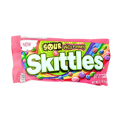 USA 🇺🇸 - Skittles Sour Wild Berry - InOutSnackz