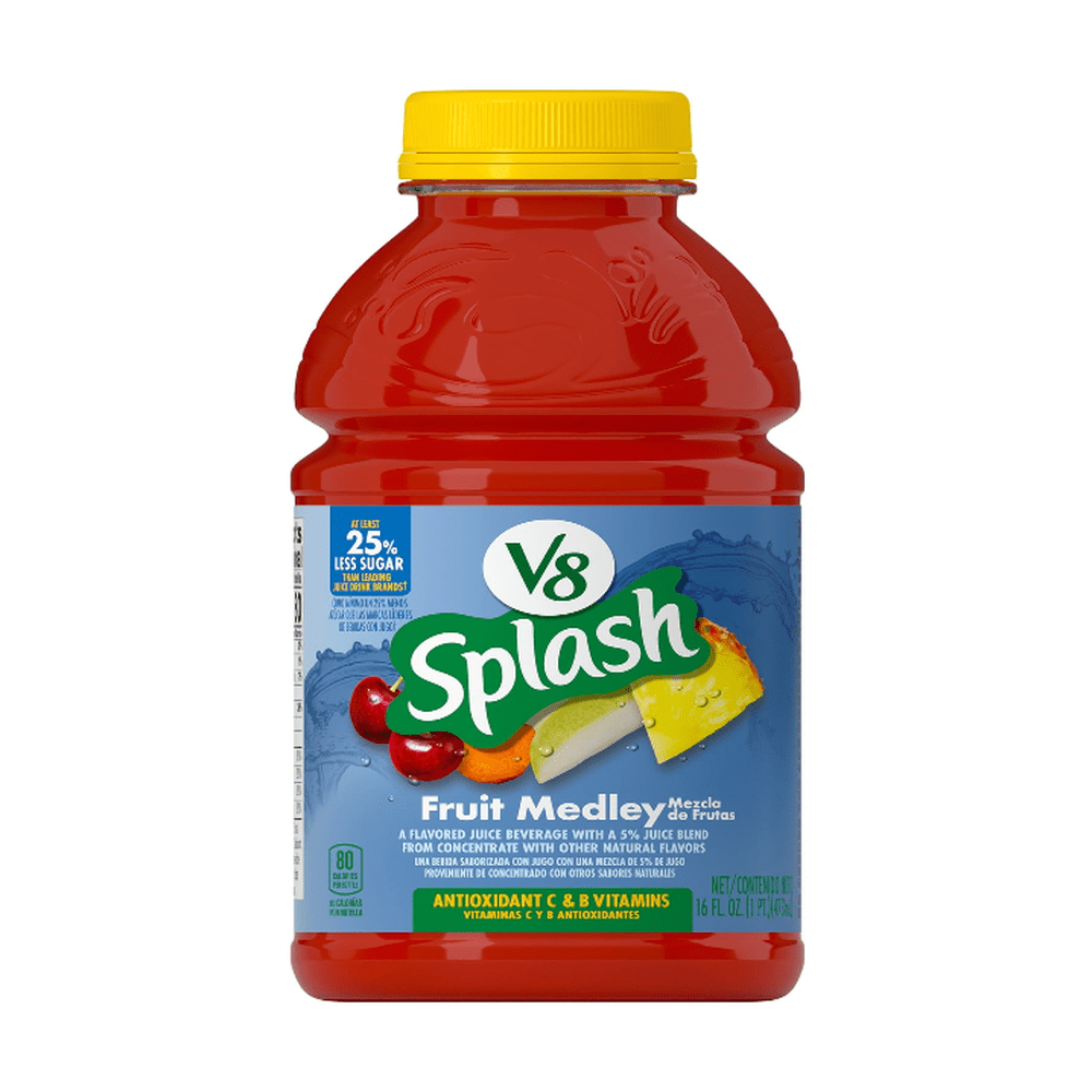 USA 🇺🇸 - V8 Splash Fruit Medley - InOutSnackz