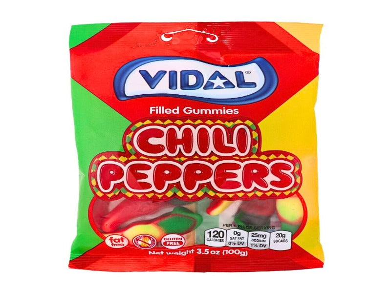 USA 🇺🇸 - Vidal Spicy Chili Peppers Filled Gummies