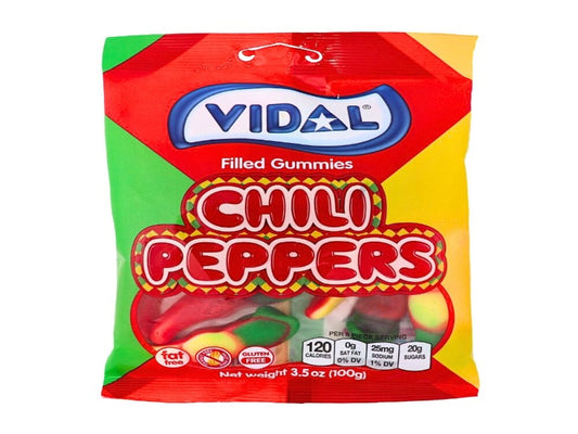 USA 🇺🇸 - Vidal Spicy Chili Peppers Filled Gummies