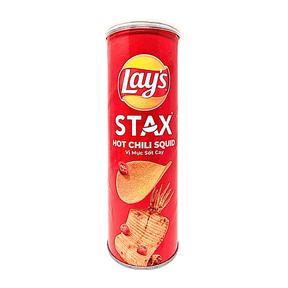 Vietnam 🇻🇳 - Lay's Stax Hot Chili Squid - InOutSnackz