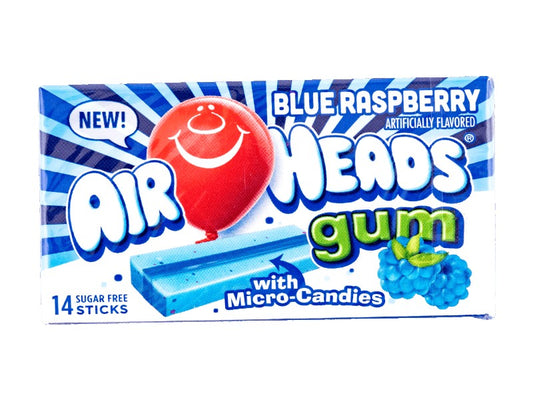 USA 🇺🇸 - Airheads Gum Blue Raspberry.