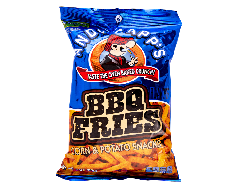 Andy Capp’s BBQ Fries Corn Potato Snacks InOutSnackz