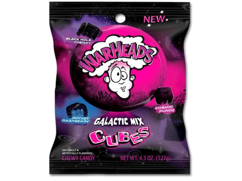 Warheads Galactic Mix Cubes InOutSnackz