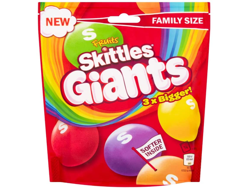 Skittles Giants Fruit Sweet - UK InOutSnackz