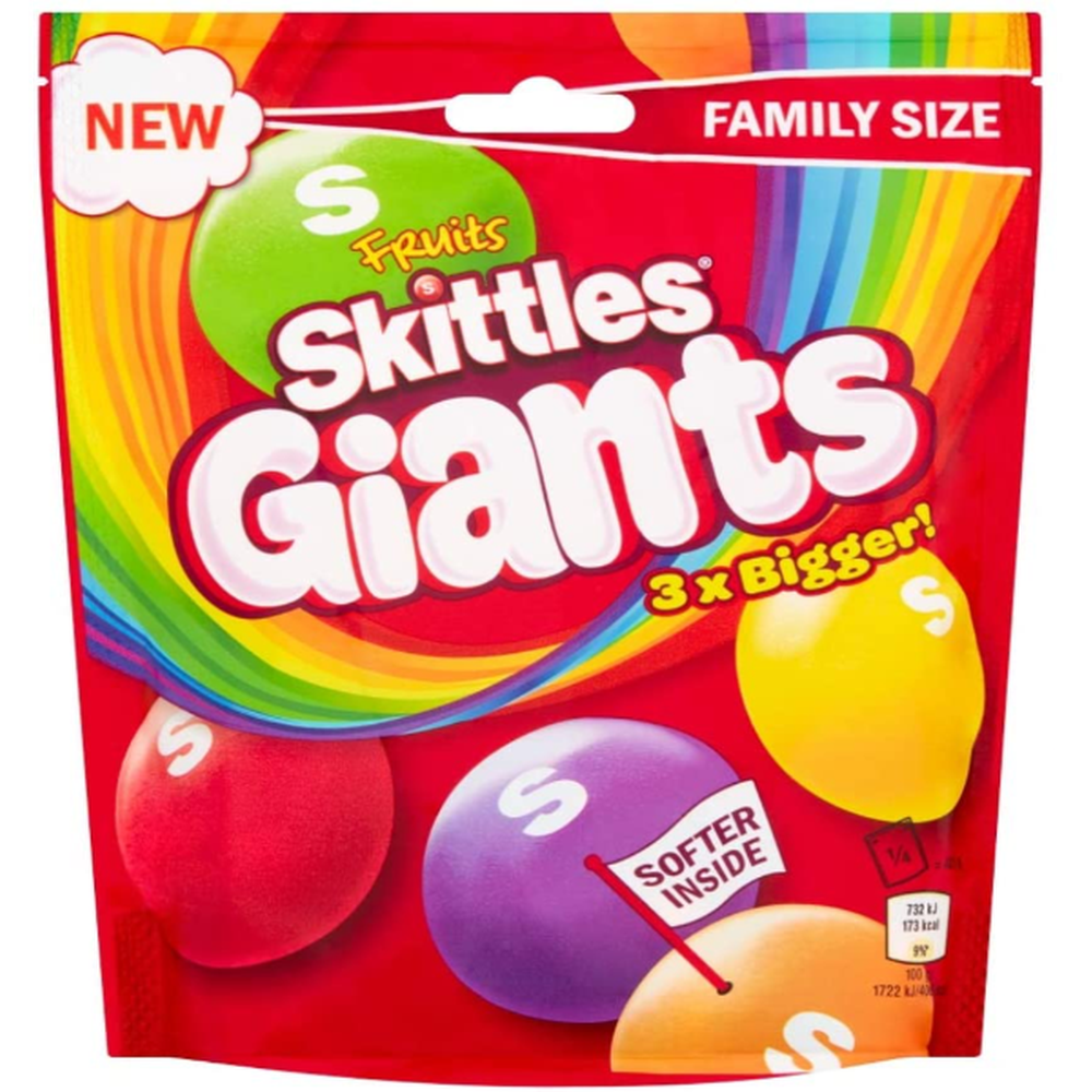 UK 🇬🇧 - Skittles Fruit Giants - InOutSnackz